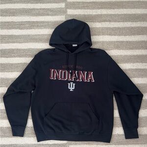 Men’s Vintage Indiana Black Hoodie - Size Large